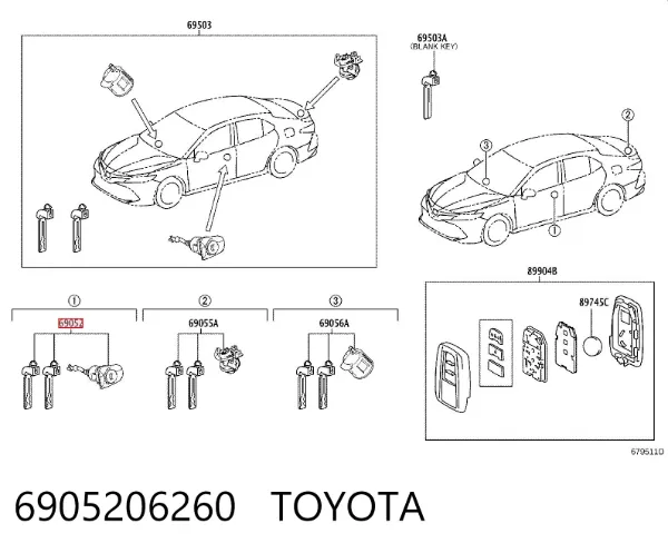  6905206260 Toyota