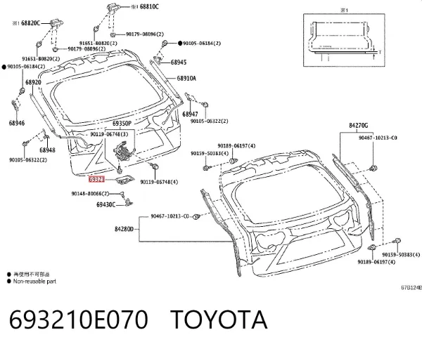  693210E070 Toyota
