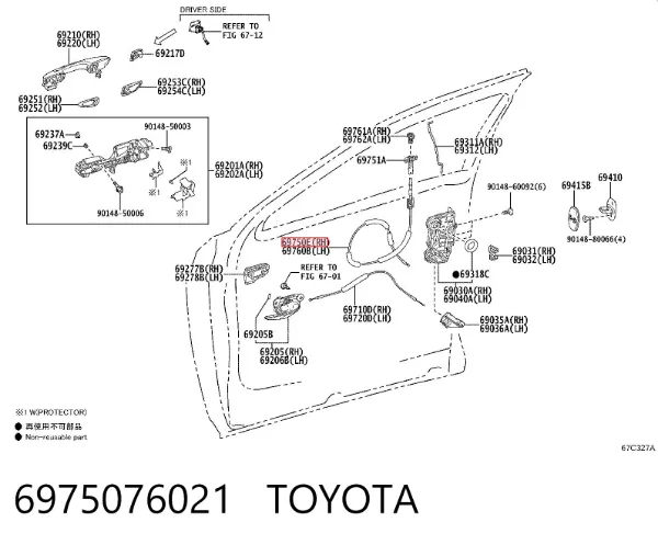 6975076021 Toyota