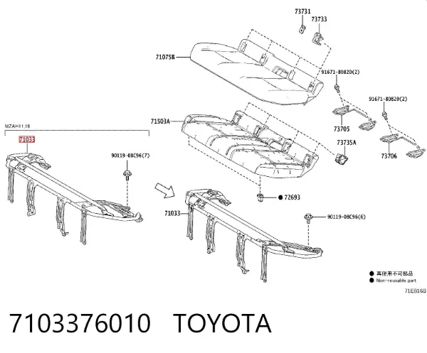  7103376010 Toyota