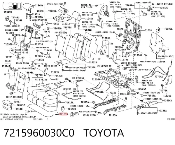  7215960030C0 Toyota