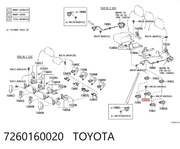  7260160020 Toyota
