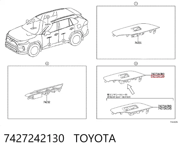  7427242130 Toyota