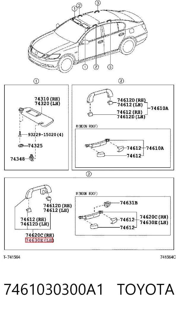  7461030300A1 Toyota