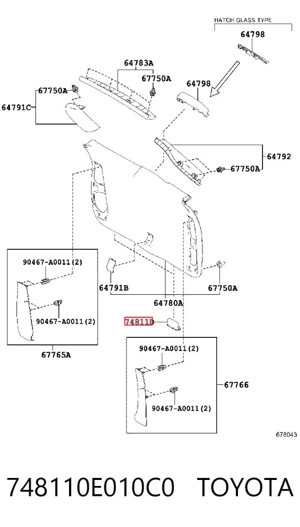  748110E010C0 Toyota
