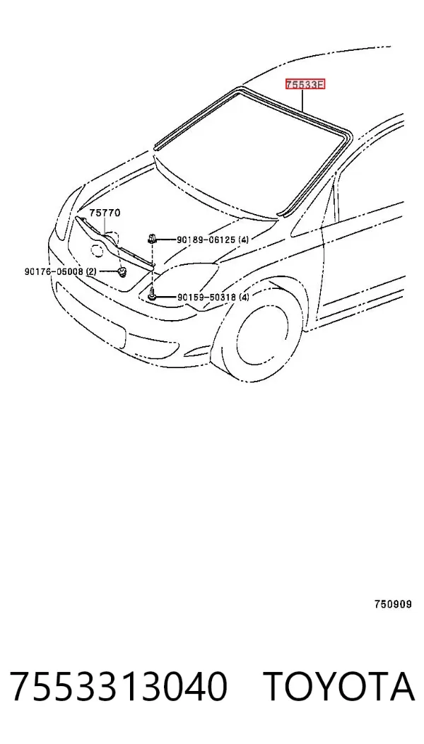  7553313040 Toyota