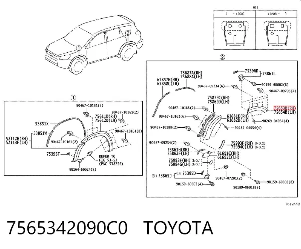 7565342090C0 Toyota