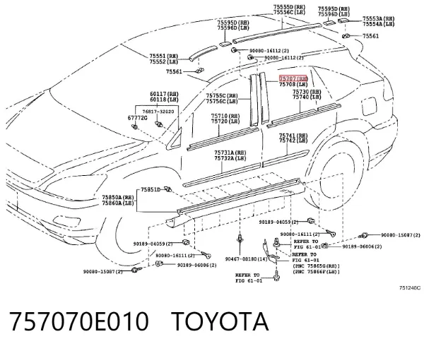  757070E010 Toyota