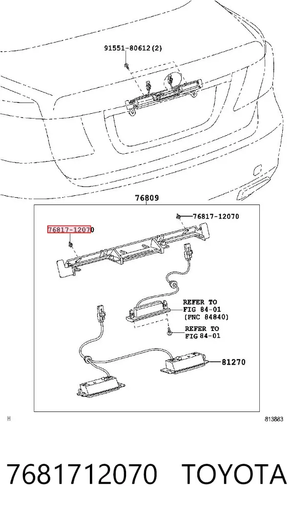  7681712070 Toyota