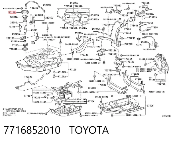  7716852010 Toyota