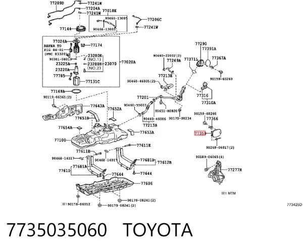 Лючок бензобака 7735035060 Toyota