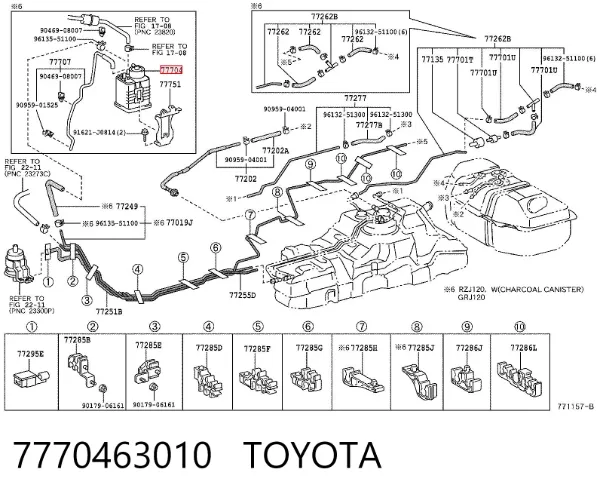 Паливний фільтр 7770463010 Toyota