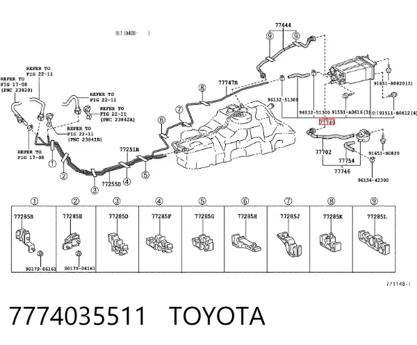 Паливний фільтр 7774035511 Toyota