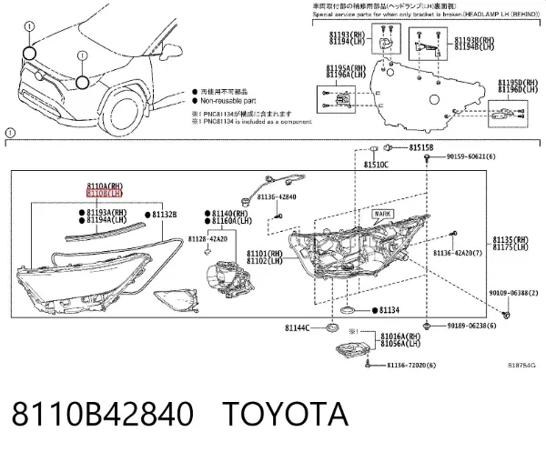  8110B42840 Toyota