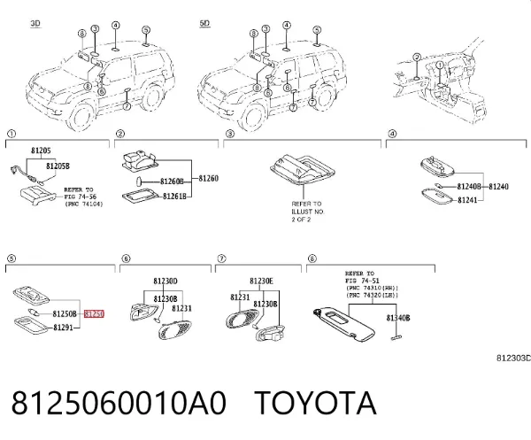  8125060010A0 Toyota