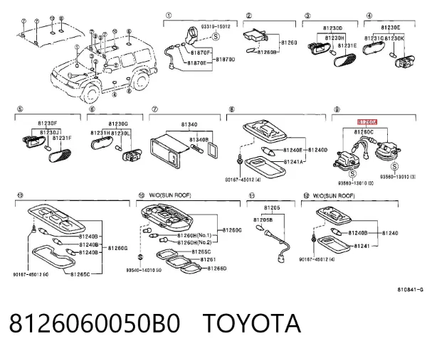  8126060050B0 Toyota