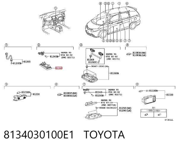  8134030100E1 Toyota