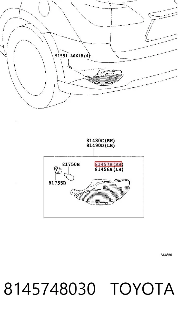  8145748030 Toyota