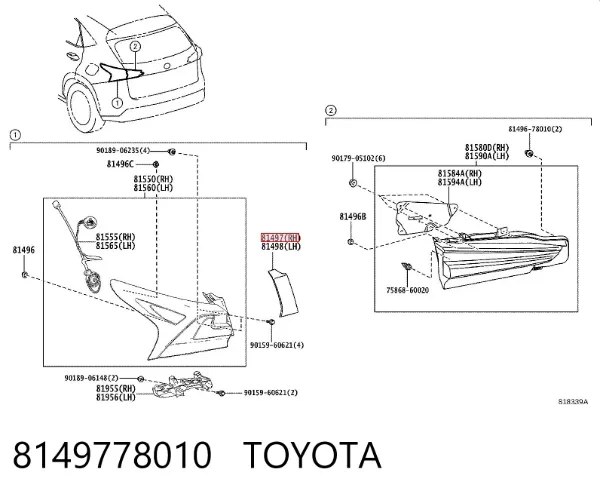  8149778010 Toyota