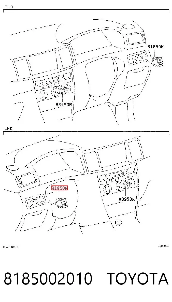  8185002010 Toyota