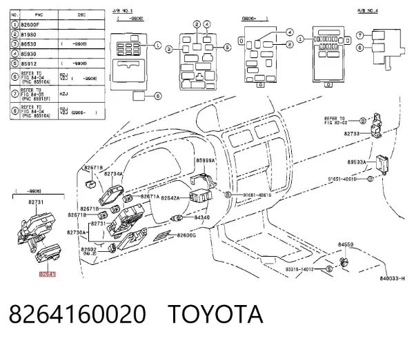  8264160020 Toyota