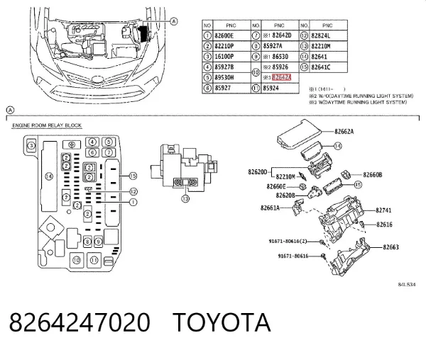  8264247020 Toyota