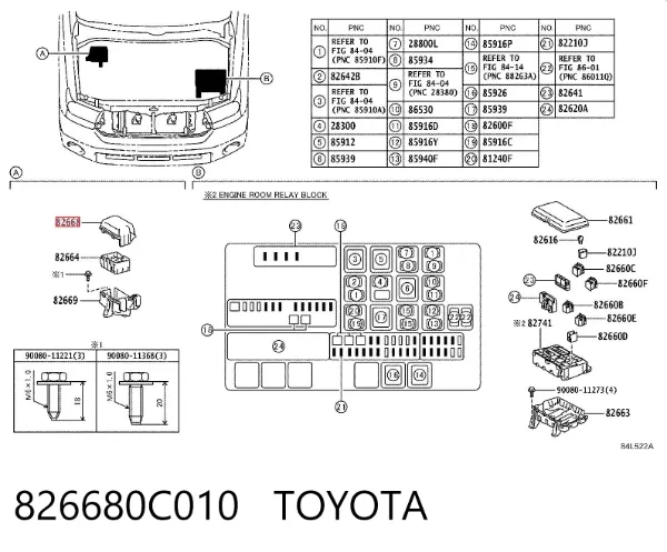  826680C010 Toyota