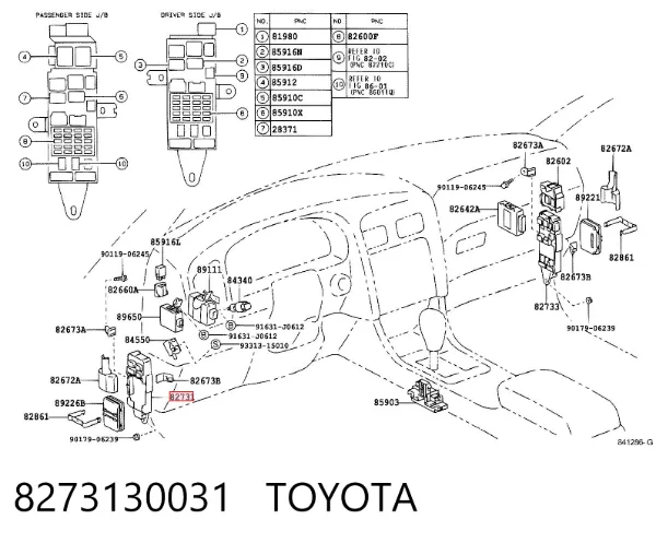  8273130031 Toyota