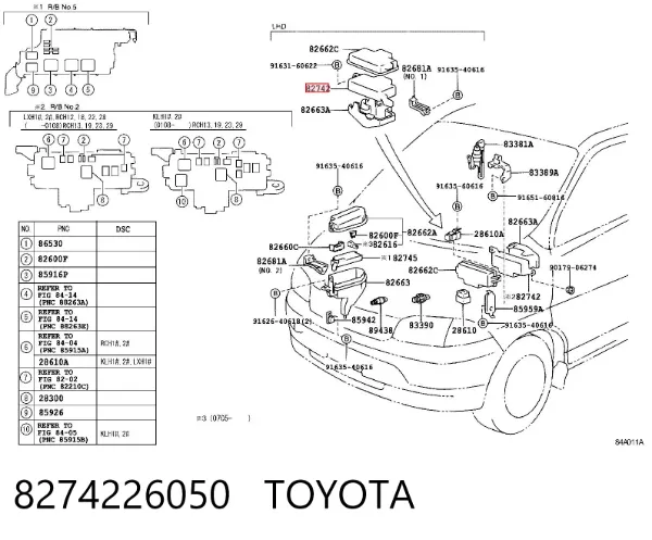  8274226050 Toyota