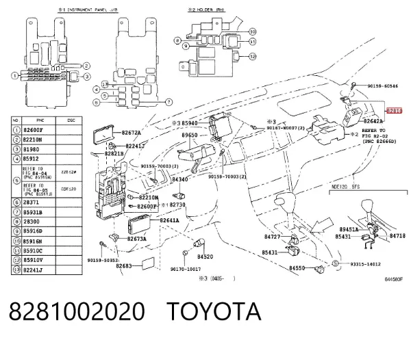  8281002020 Toyota