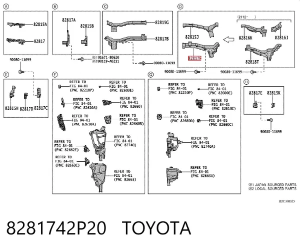  8281742P20 Toyota