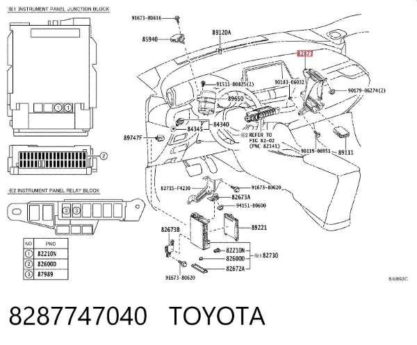  8287747040 Toyota