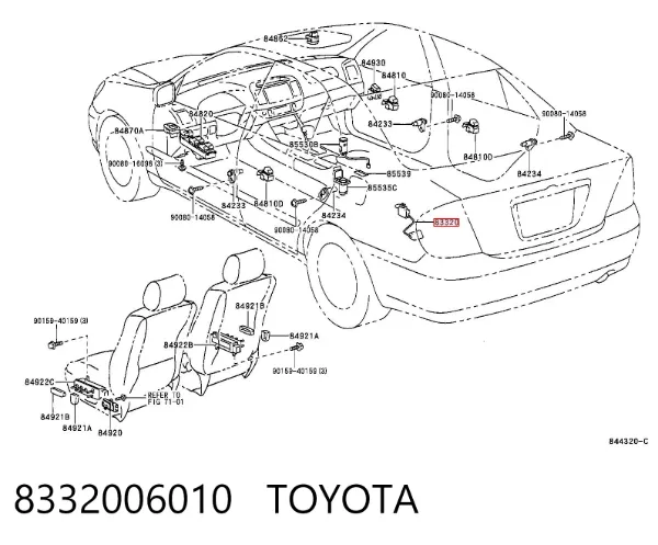 Датчик рівня палива 8332006010 Toyota