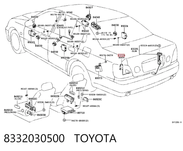 Датчик рівня палива 8332030500 Toyota