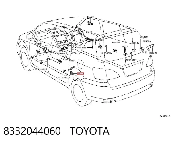 Датчик рівня палива 8332044060 Toyota
