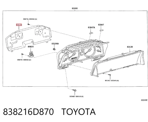  838216D870 Toyota