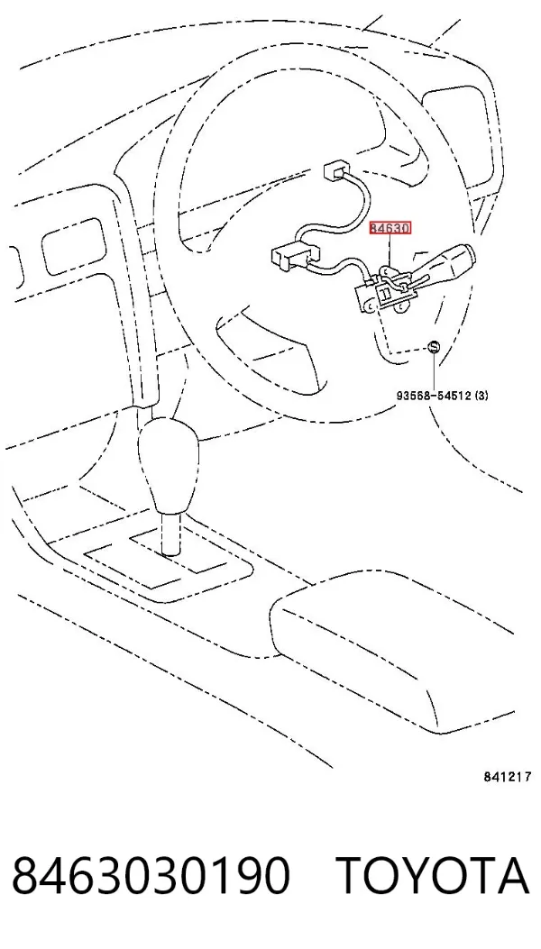 Перемикач керування круїз контролем 8463030190 Toyota