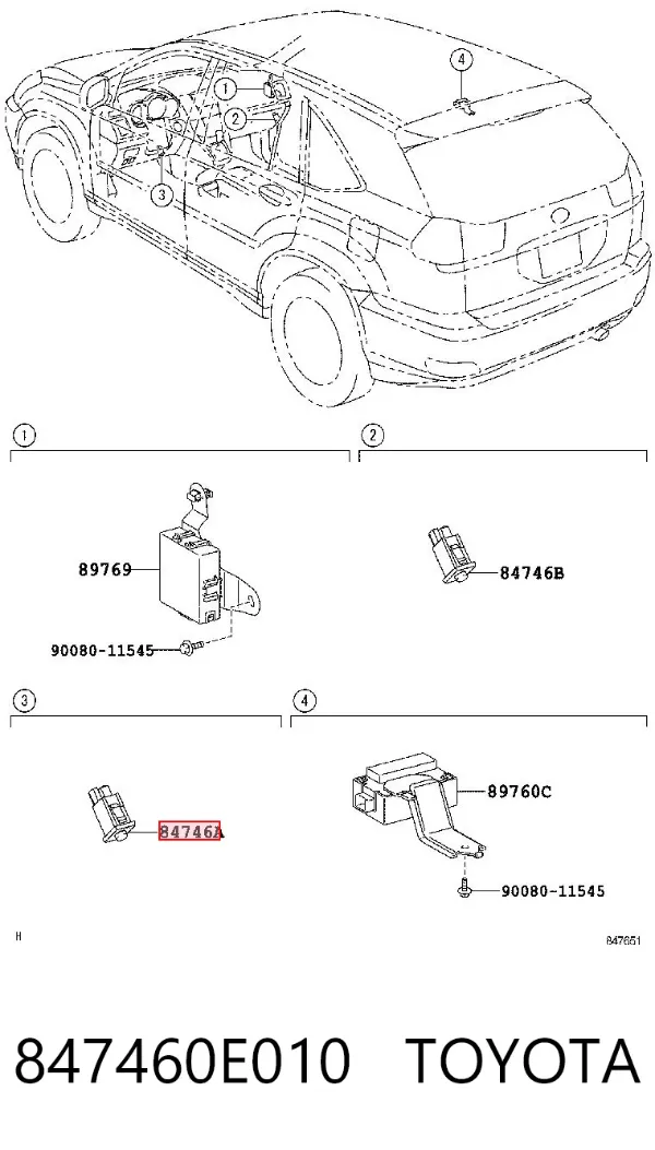  847460E010 Toyota
