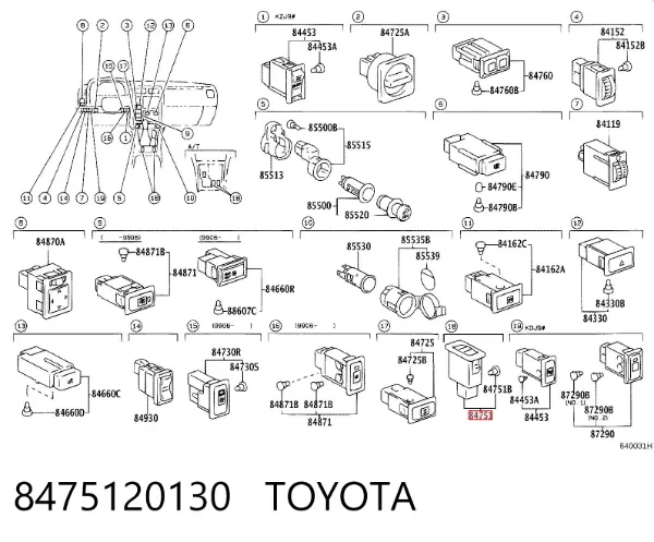  8475120130 Toyota