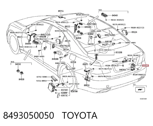  8493050050 Toyota