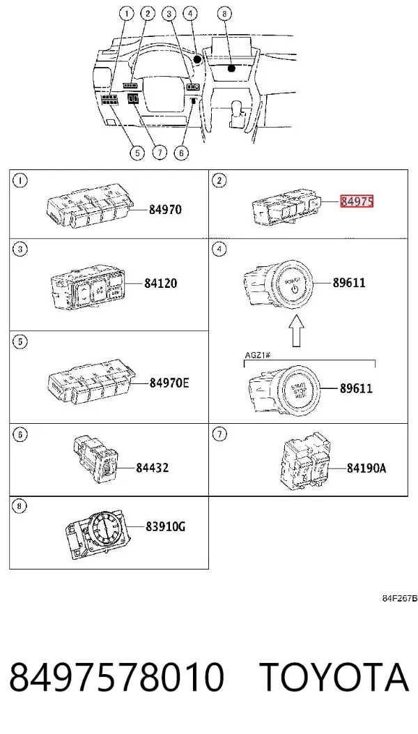  8497578010 Toyota