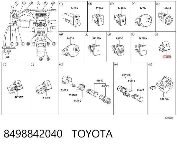  8498842040 Toyota