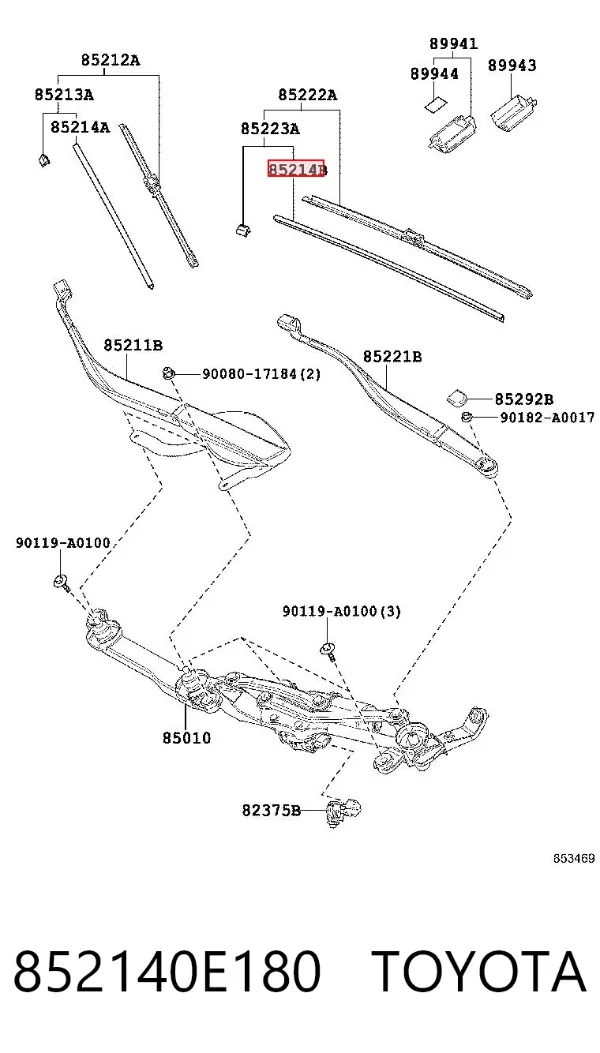  852140E180 Toyota
