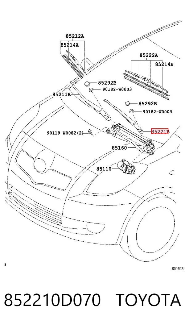  852210D070 Toyota