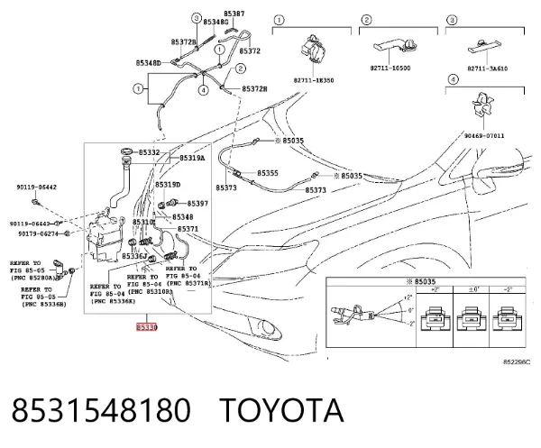Бачок омивача Lexus RX 270/350/450H