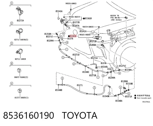  8536160190 Toyota