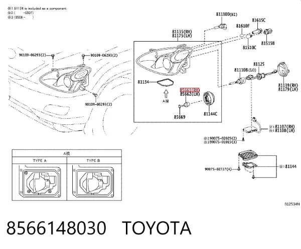 Коректор фар Lexus RX 300/330/350/400H