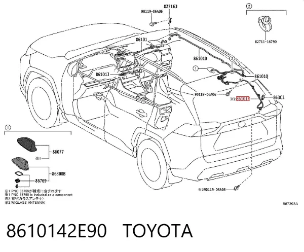  8610142E90 Toyota