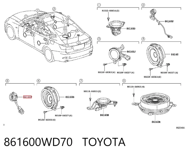  861600WD70 Toyota