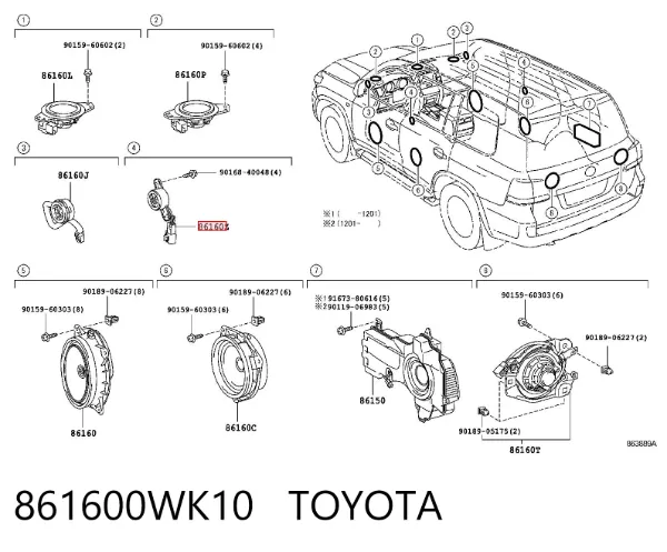  861600WK10 Toyota